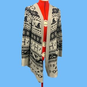 Harry Potter Open Cardigan Fair Isle Print